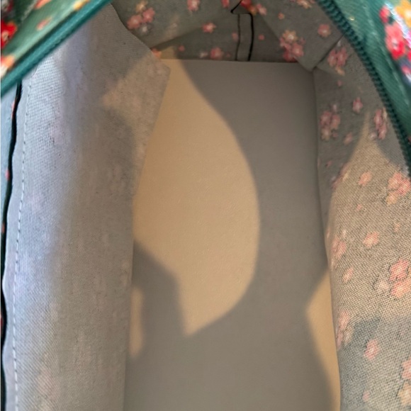 Cath Kidston Green and Red Floral Tote Bag - Picture 4 of 4